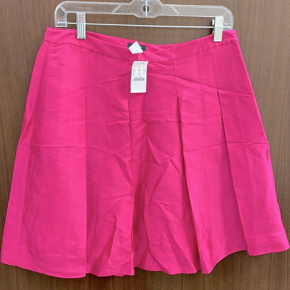 J Crew silk skirt Sz 8P NWT